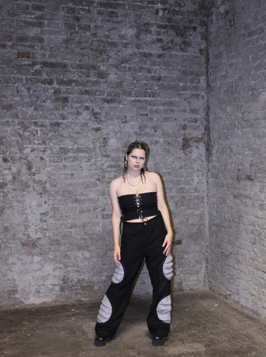 Grey & Black Pants